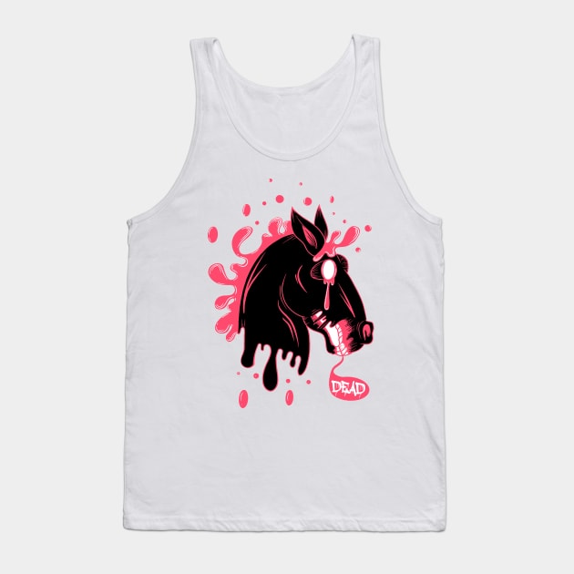 dead black horse Tank Top by Mako Design 